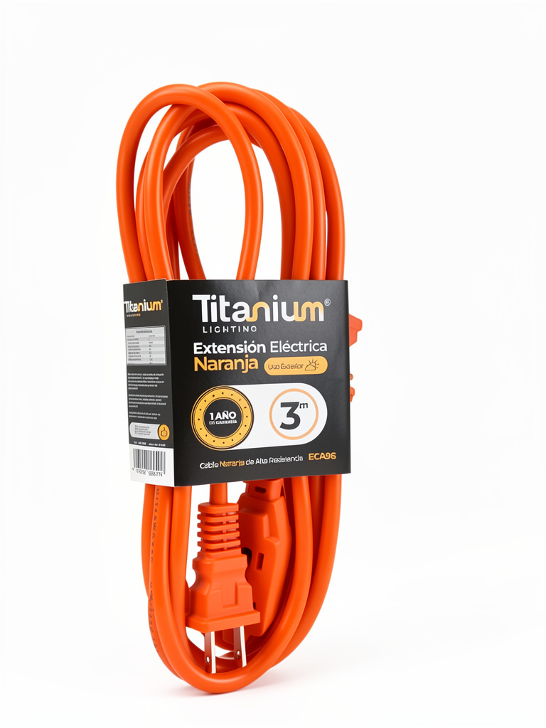 EXTENSION ELECTRICA NARANJA 3MTS