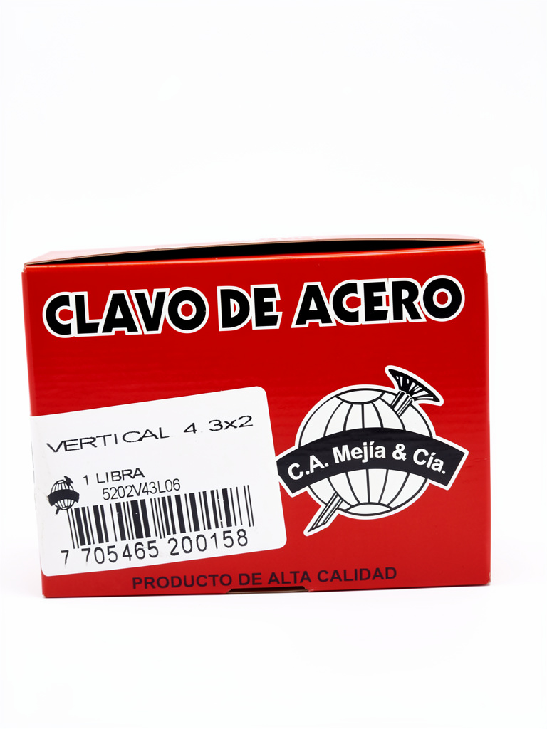 puntilla de acero vertical 2"