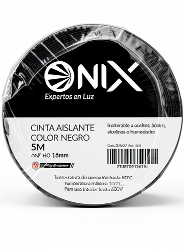 cinta aislante negra 5mts -onix/BRIK/TITAN