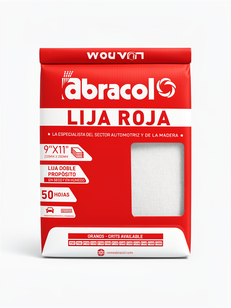 Abracol lija roja # 600