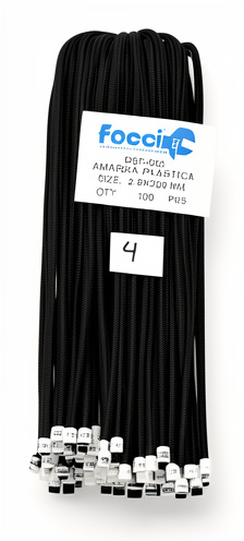 amarras 20cmx100 blanca/NEGRA
