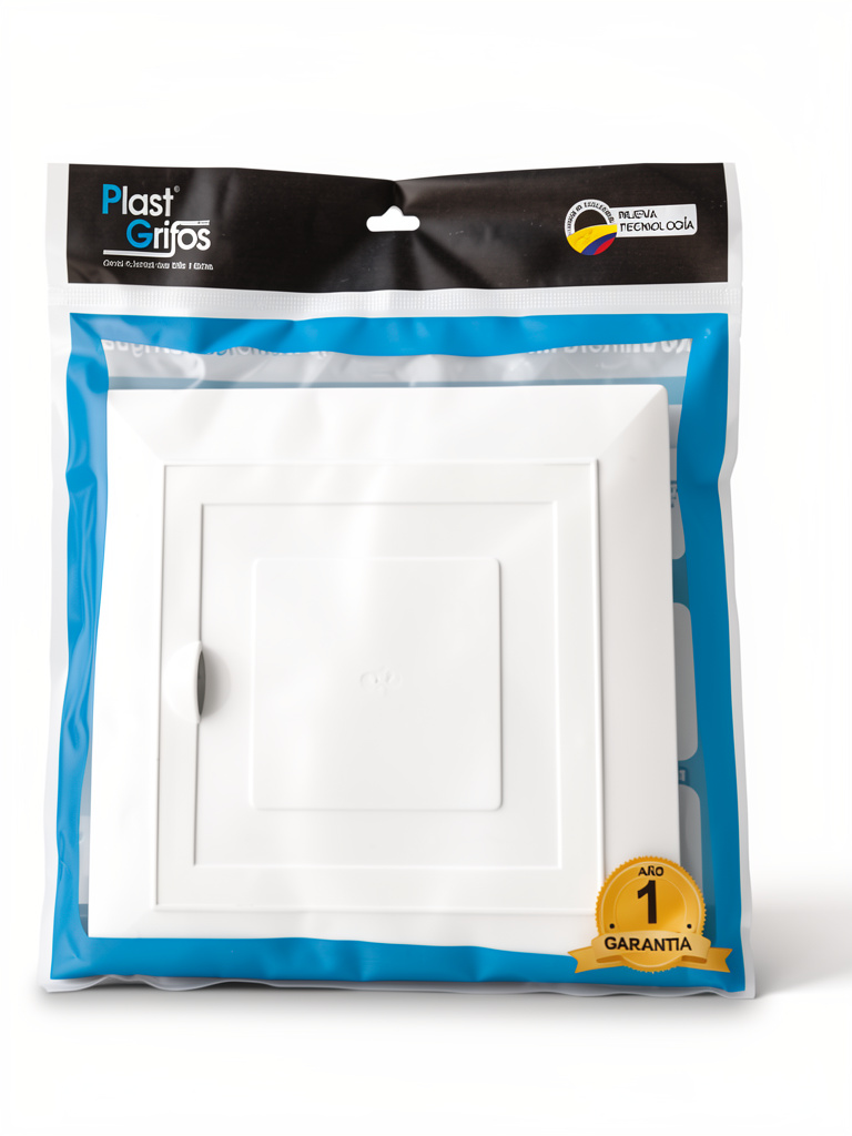 Plast Grifos tapa blanca 20x20