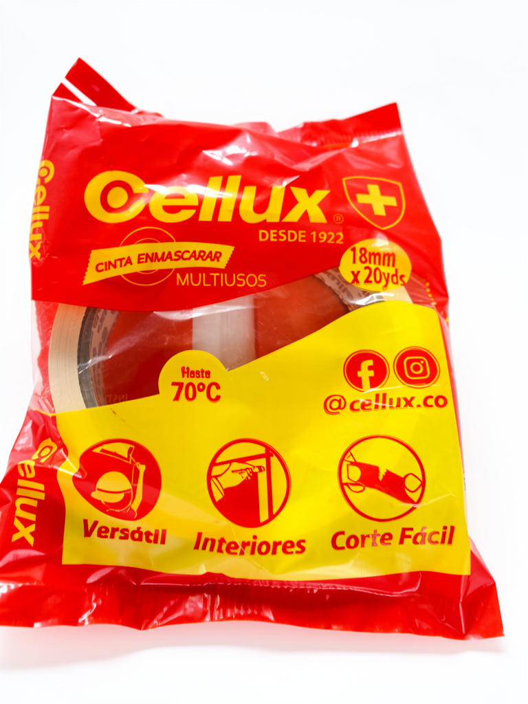 Cellux cinta enmascarar 18mmx20yd