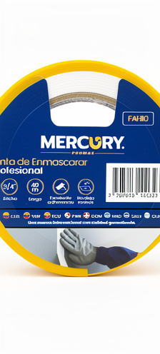 cinta de enmascarar 3/4" rollo 40M