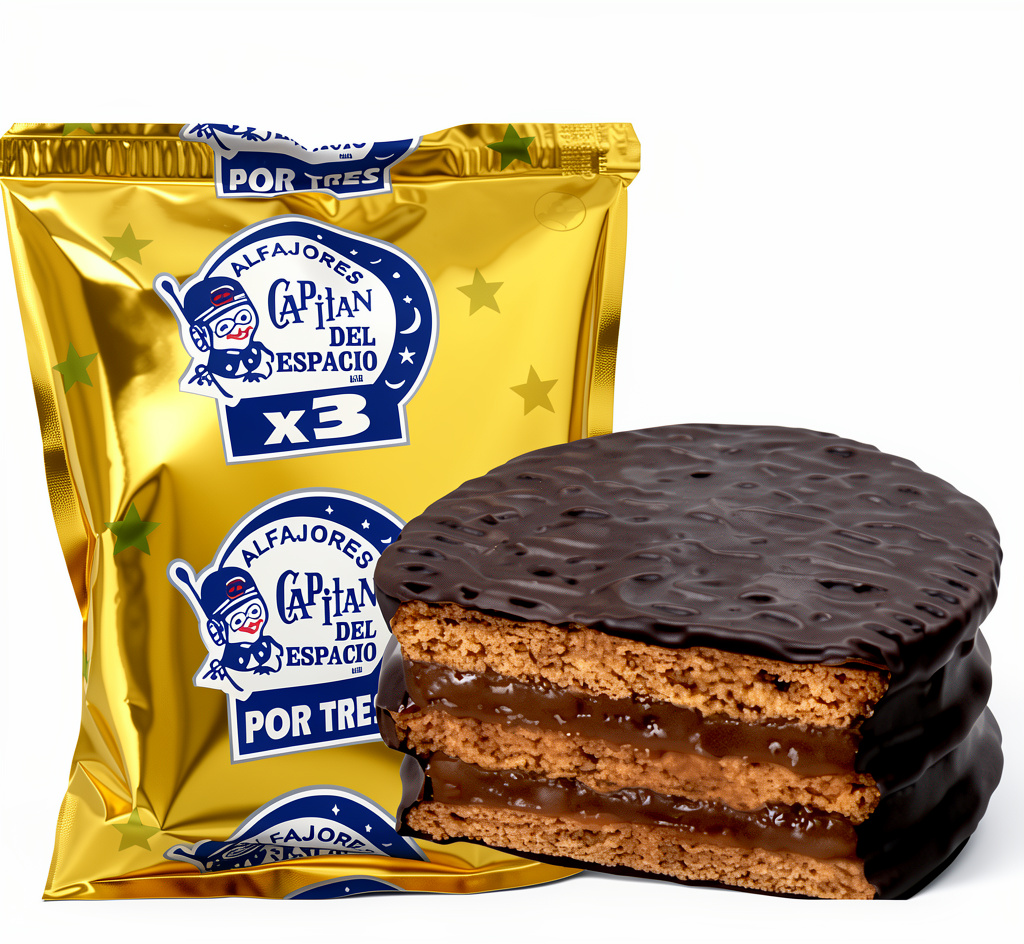 ALFAJOR CAPITÁN DEL ESPACIO TRIPLE DE CHOCOLATE 80g