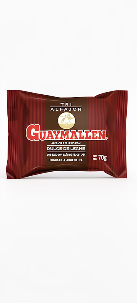 ALFAJOR GUAYMALLEN TRIPLE DE CHOCOLATE 70g