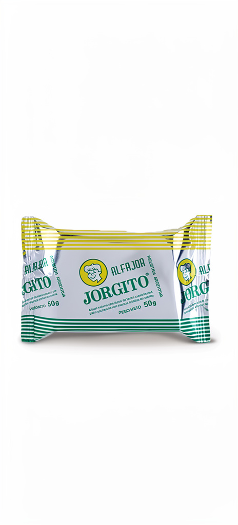 ALFAJOR JORGITO DE DULCE DE LECHE GLASEADO 50g