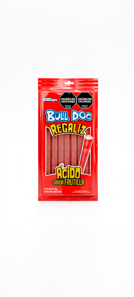 BULL DOG CARAMELOS ACIDOS DE FRUTILLA 🍓