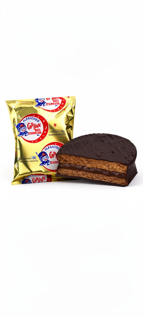ALFAJOR CAPITÁN DEL ESPACIO SIMPLE DE CHOCOLATE SIMPLE 40g