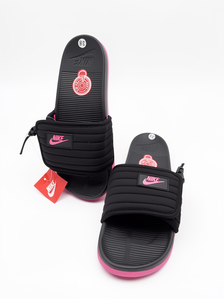 Nike turbo sandalias negras fucsia