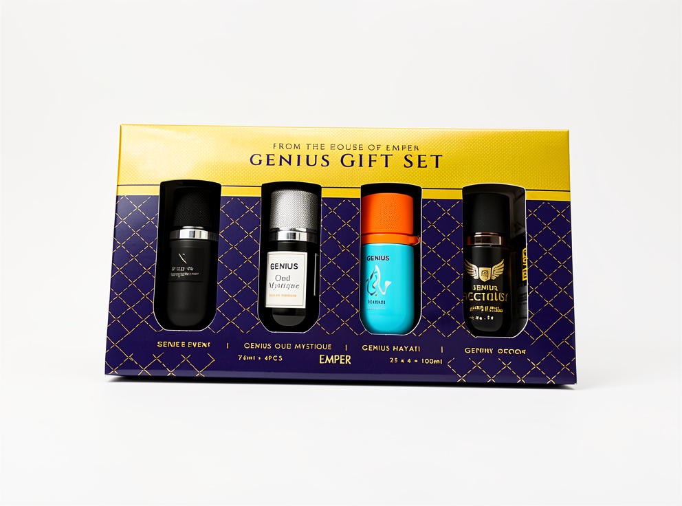 SET EMPER GENIUS MEN 4 PCS EVENT OUD, MYSTIQUE,HAYATI, VICTORY