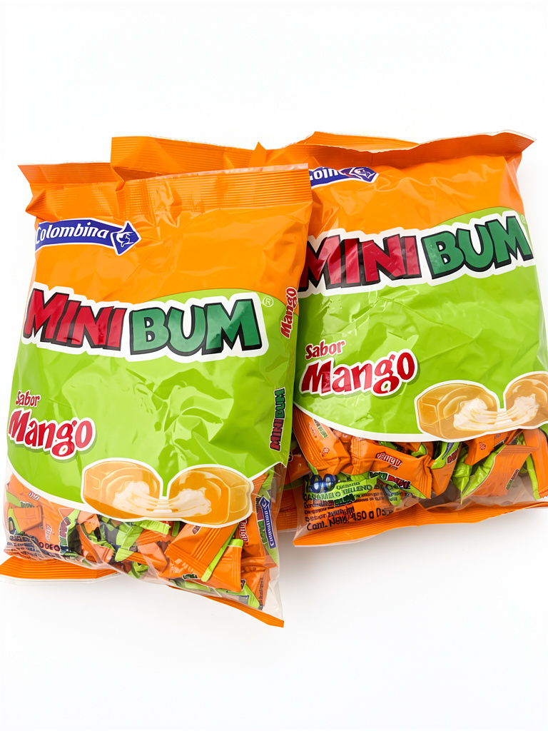 Mentas mini Bum sabor a mango