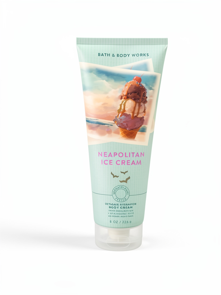 Neopolitan Ice cream body cream