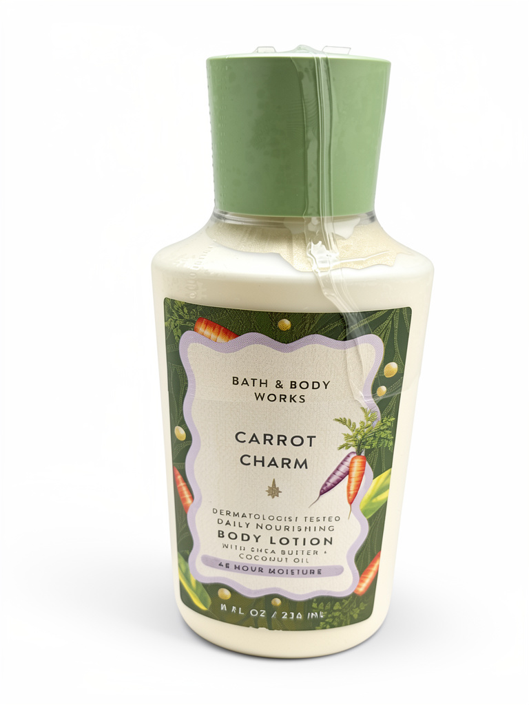 Carrot charm body lotion
