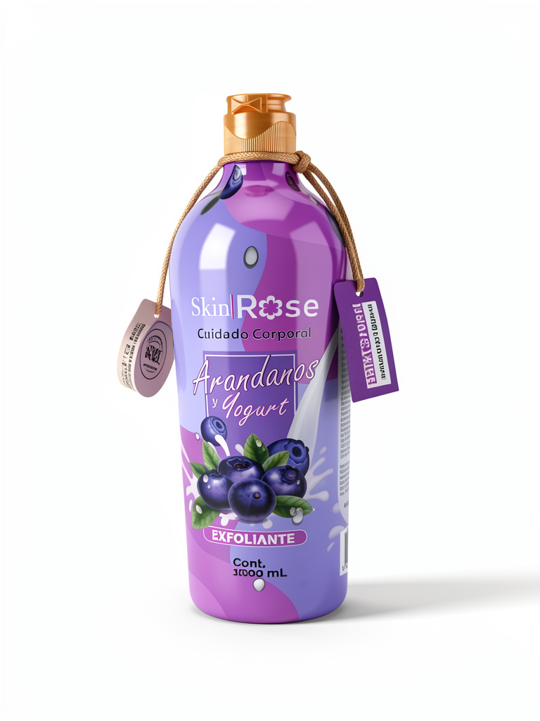 EXFOLIANTE ARÁNDANOS Y YOGURT SKIN ROSE (1000 ml)