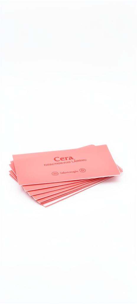 Cera rosa por lámina