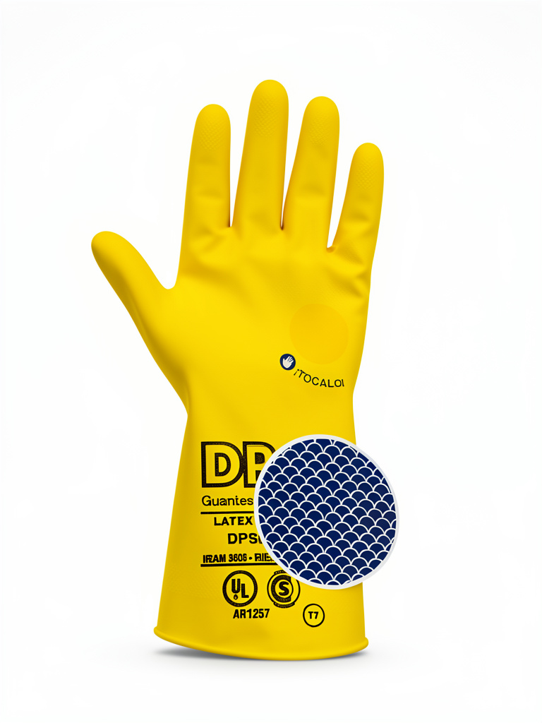 guantes amarillos