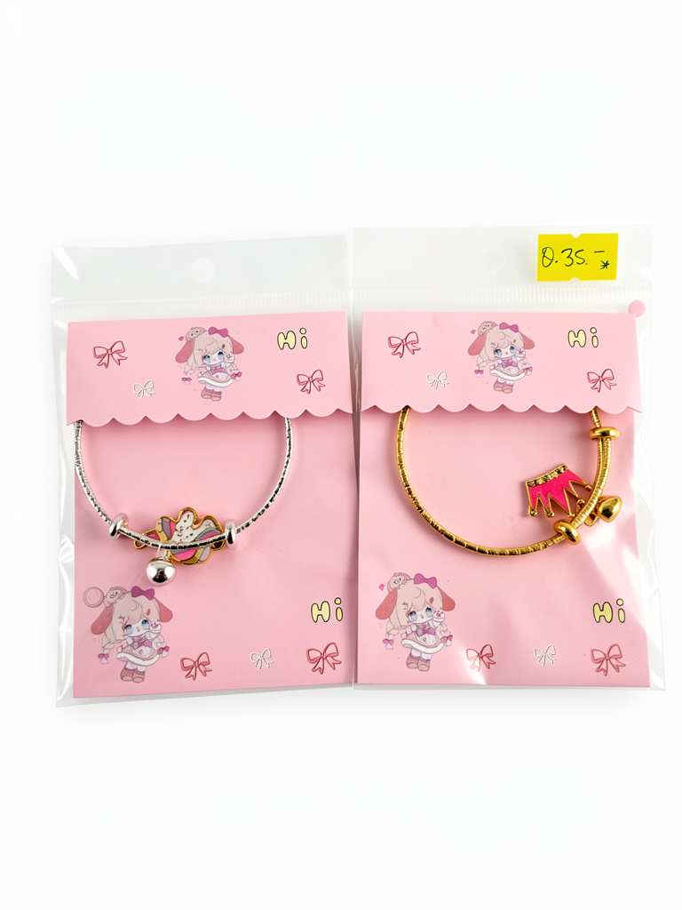 Hi pulseras infantil doradas