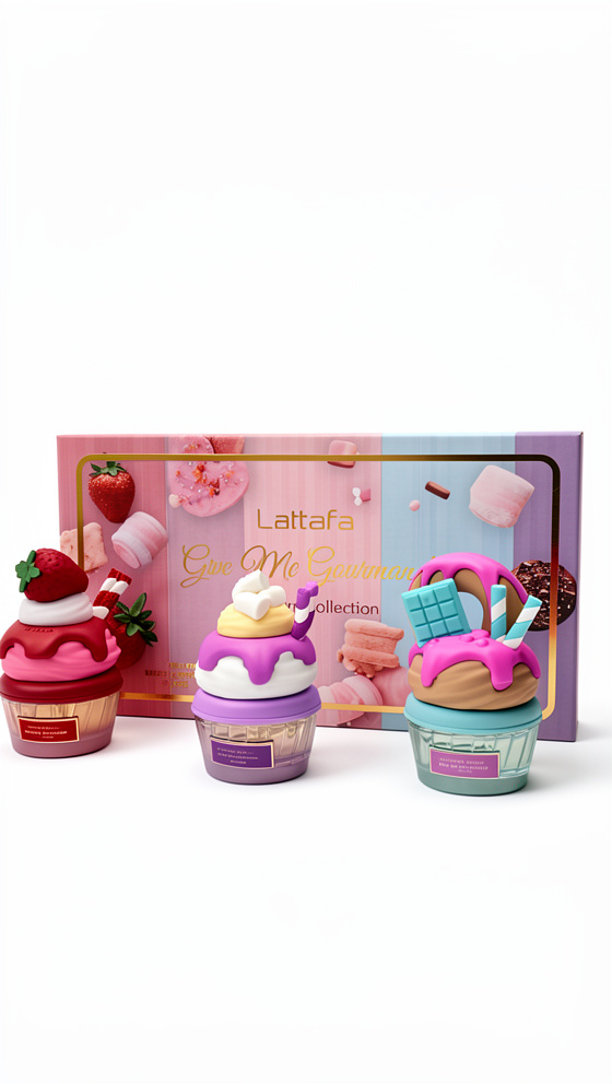 LATTAFA - GIVE ME GOURMAND - MINIATURE COLLECTION - ESTUCHE x3