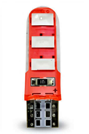 LED T10 SILICONA 12V ROJO (NITROLED)