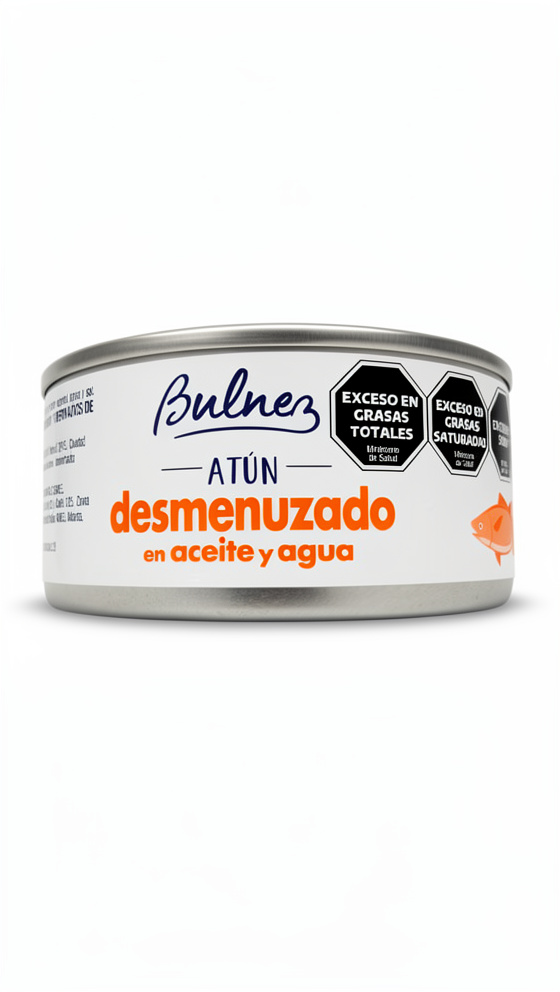 ENLATADOS ATUN DESMENUZADO EN ACEITE Y AGUA BULNEZ