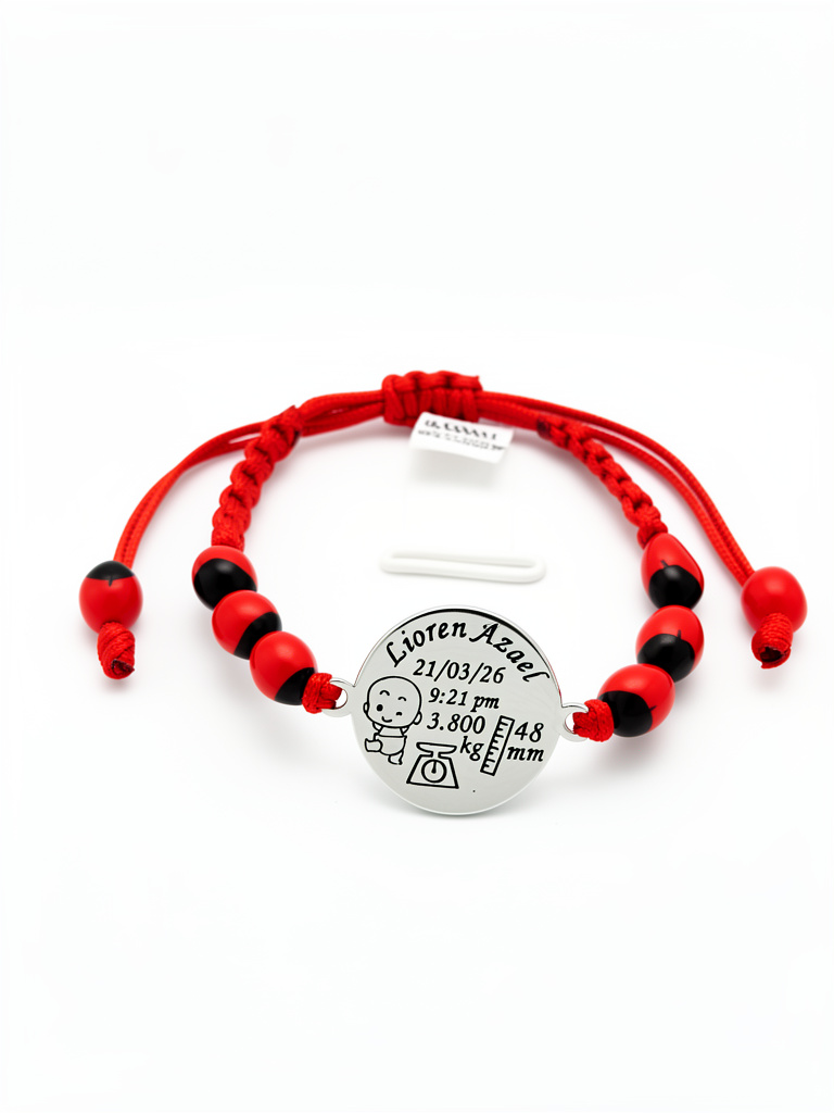 Pulsera de hilo rojo para bebé