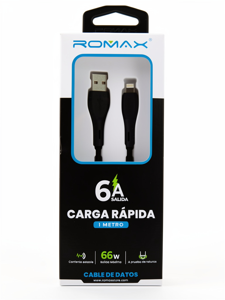 Cable Romax Carga Rápida USB a Lightning