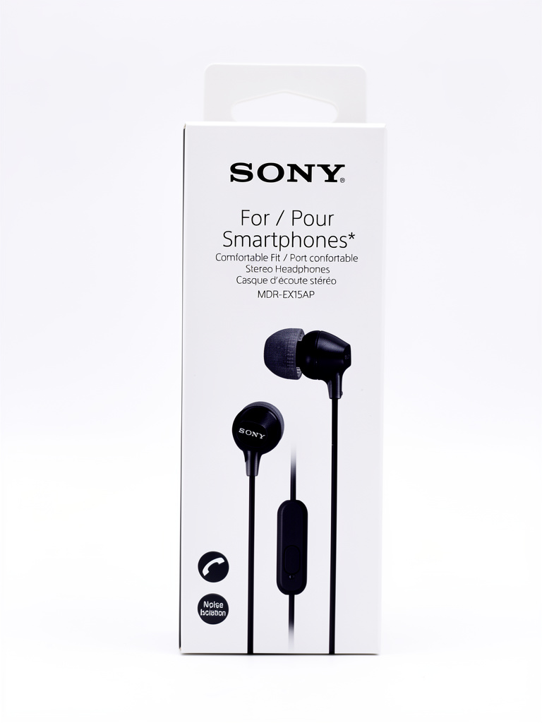 Sony original audífonos de cable negros MDR-EX15AP