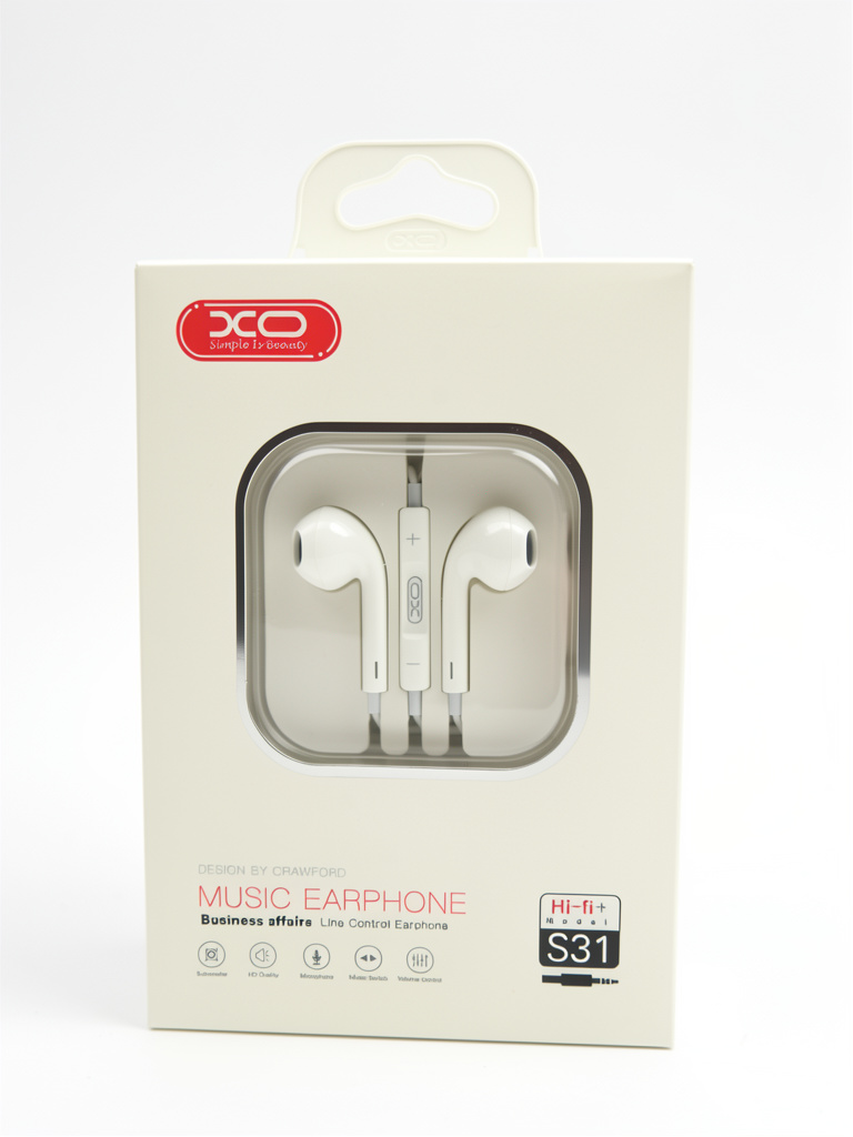 XO S31 audifonos blancos con cable
