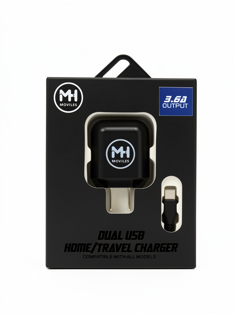 MH Moviles cargador dual USB type C