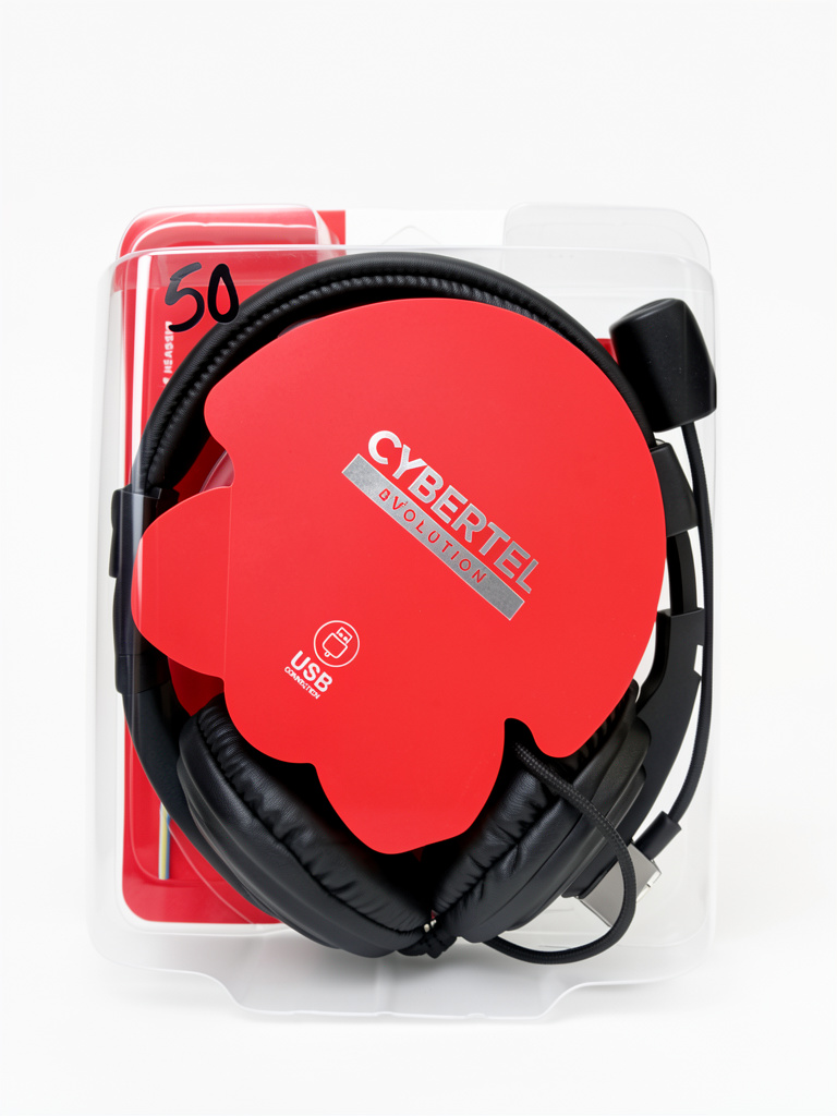 CYBERTEL Audifonos de vincha USB