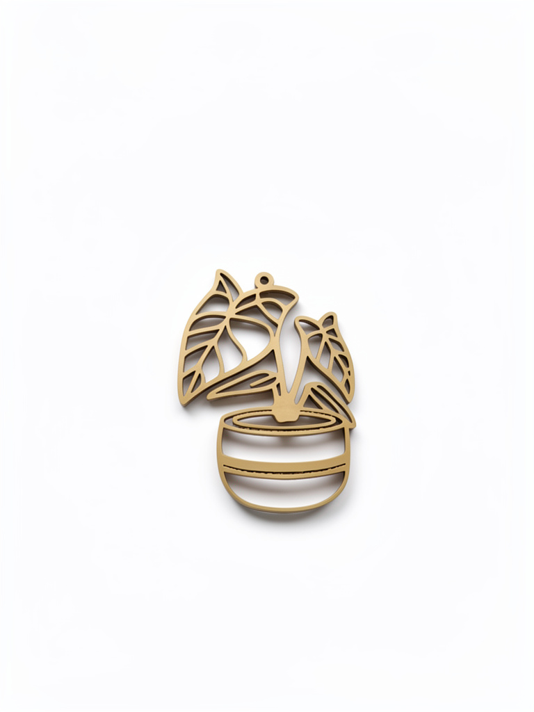 Horse Faced Plant Charm| Stainless Steel
