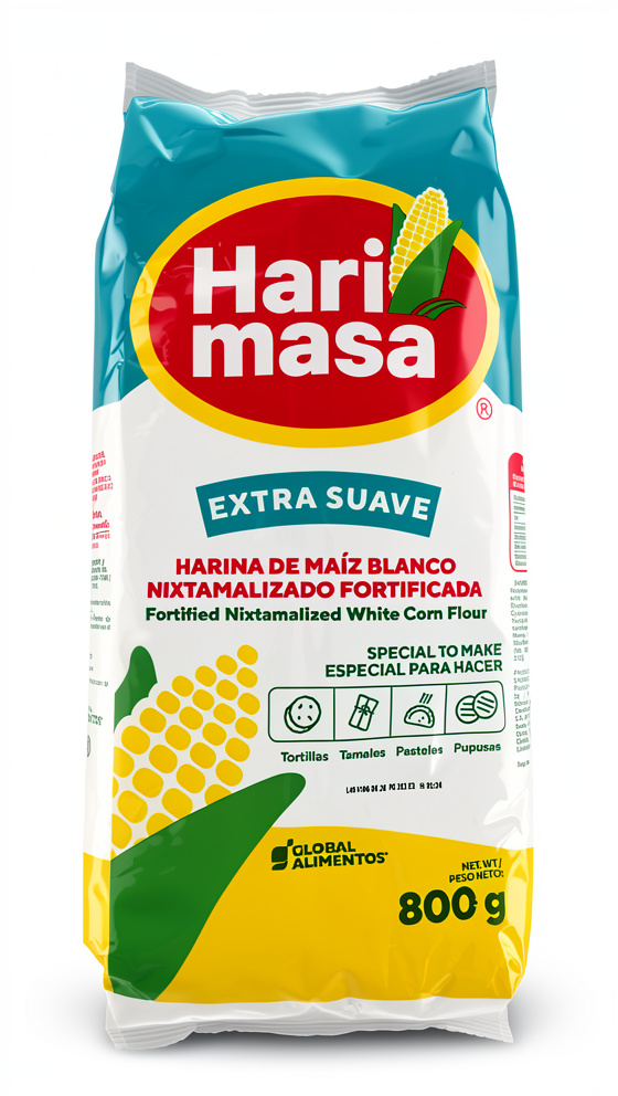 Harina de maíz 800gr Hari masa