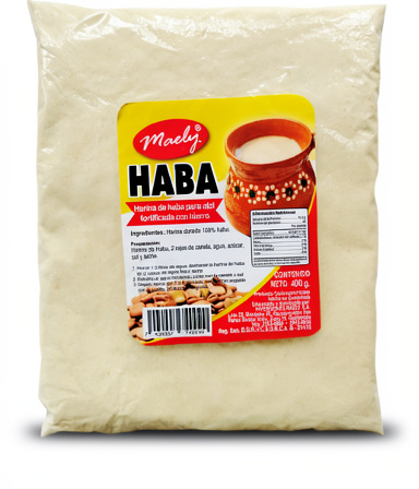 Harina de haba bolsa 400gr Maely