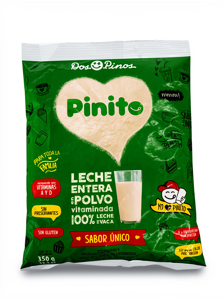 Leche bolsa 350 gramos pinito