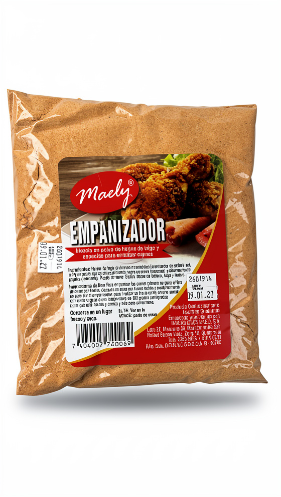 Empanizador tipo sazonador bolsa 454gr Maely