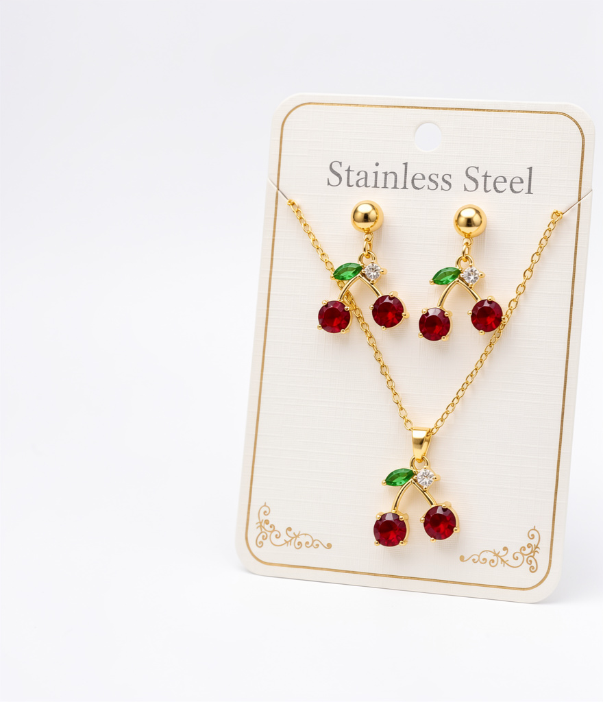 Set de cereza acero inoxidable
