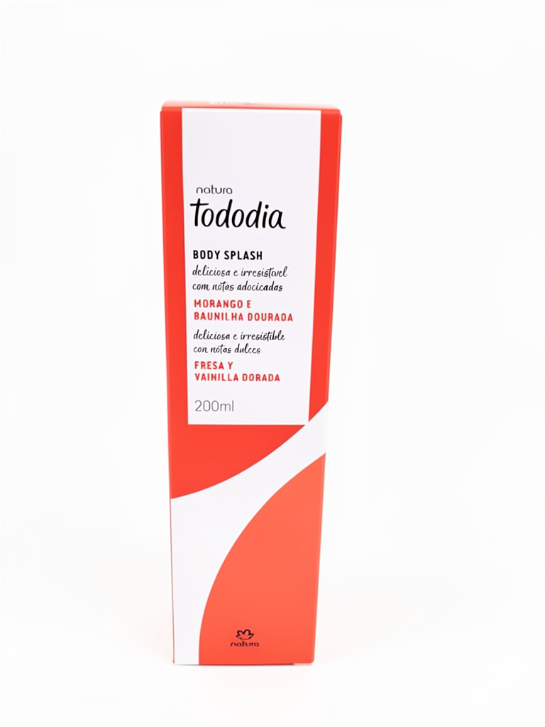 Body splash Fresa y vainilla dorada 200ml - Natura
