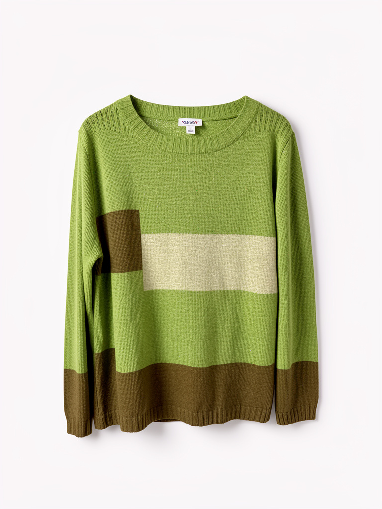 Sweater verde rayado