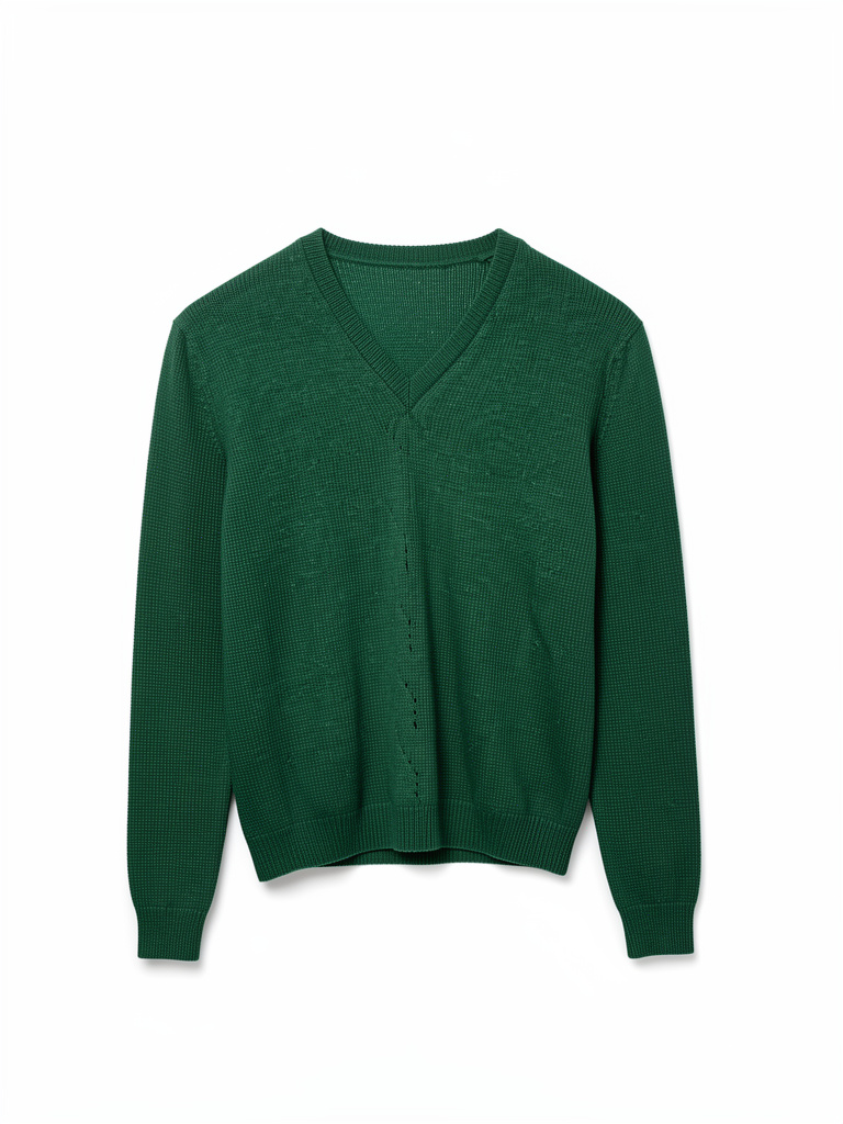 Sweater verde tejido