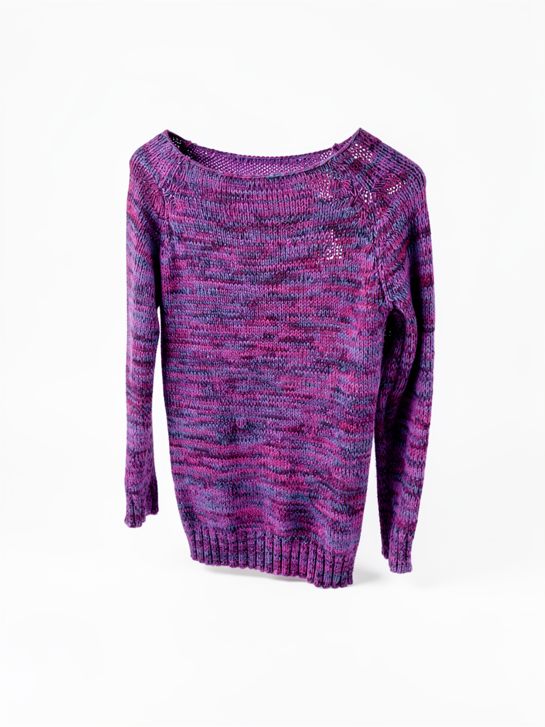 Sweater tejido violeta