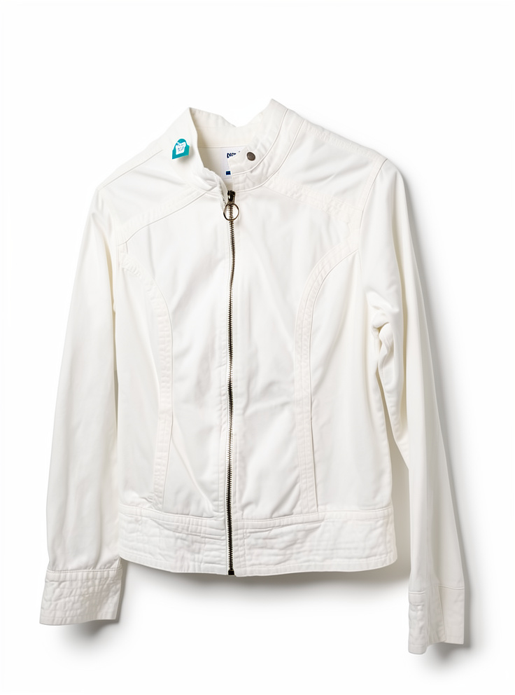 Campera de jean blanca