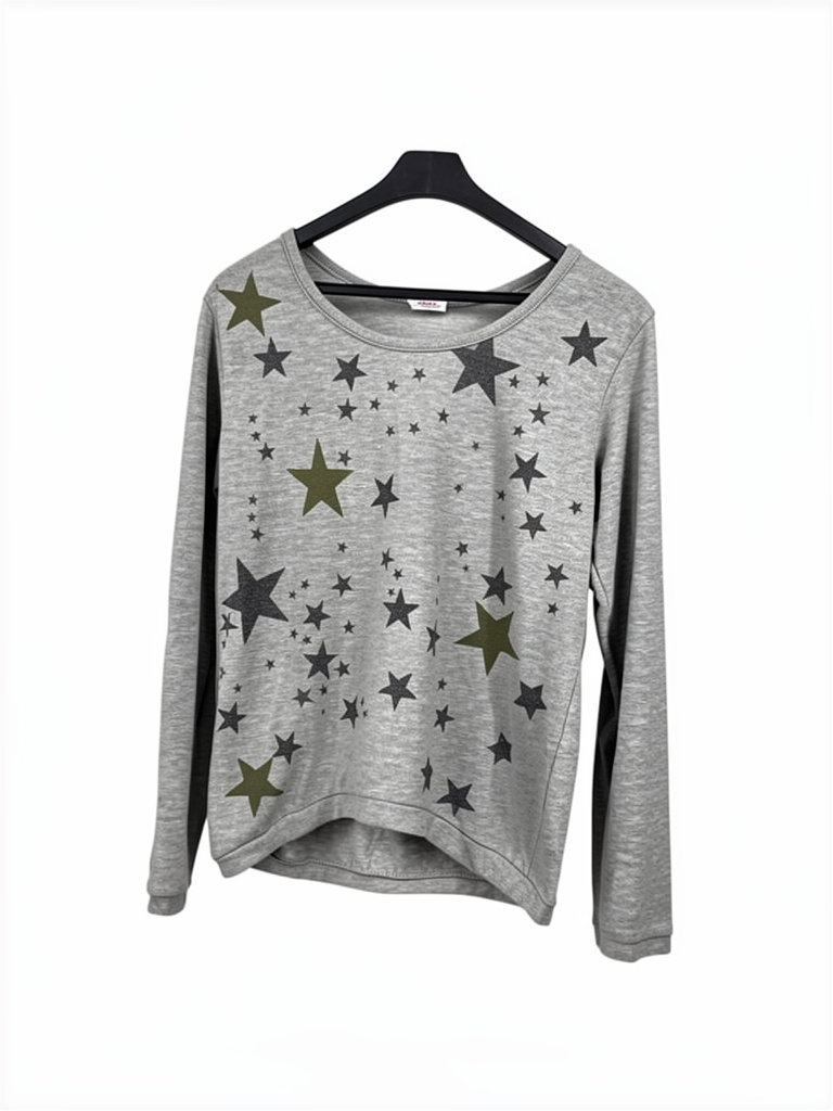 Buzo gris estrellas