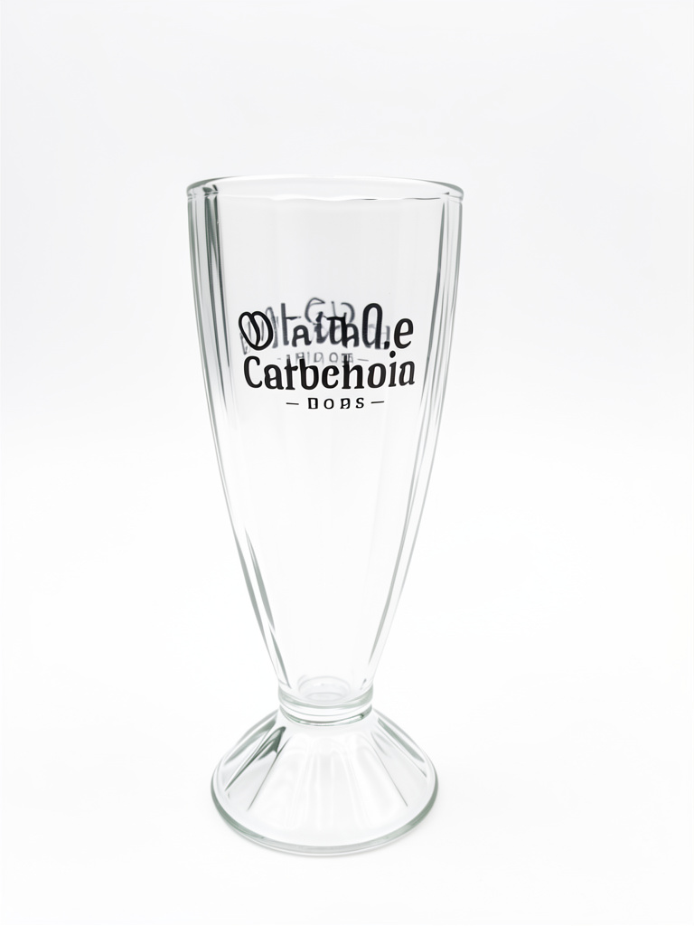 Vaso cervecero de vidrio
