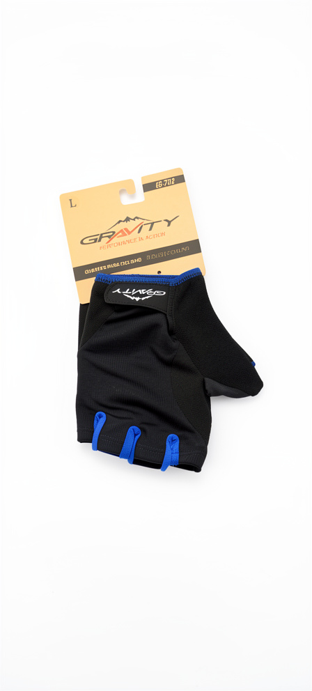 [BP-UNI123] Guantess GRAVITY ciclismo d/corto EG-702 black/blue M L