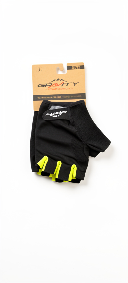 [BP-UNI130] Guantess GRAVITY ciclismo d/corto EG-702 black/yellow L