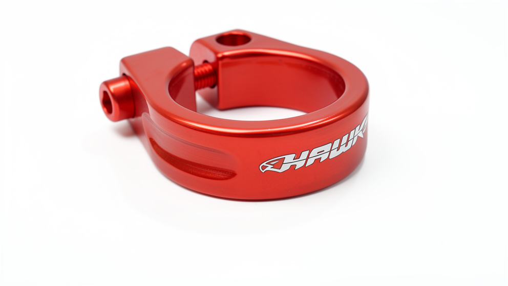 ABRAZADERA 31.8 HAWK CON TORNILLO ROJO