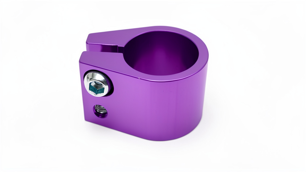 ABRAZADERA ALUMINIO D/TO MORADO