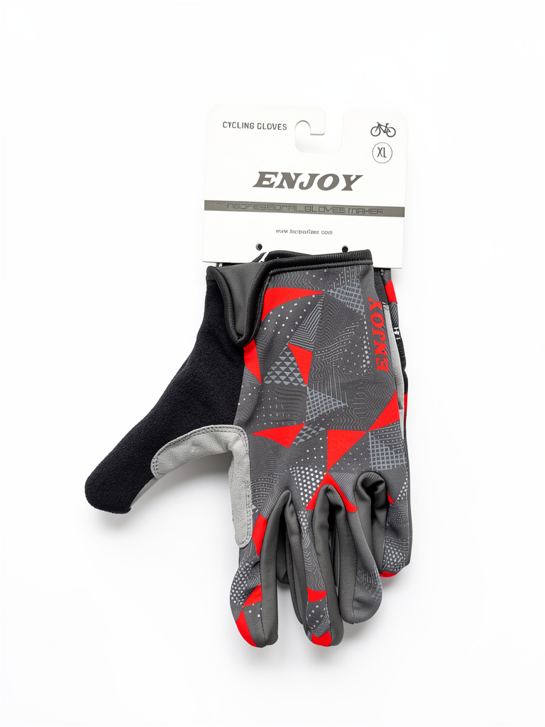 [UNI358] UNI guantes ENJOY MTB/BMX d/largo Grey/Red XL AI-02-429