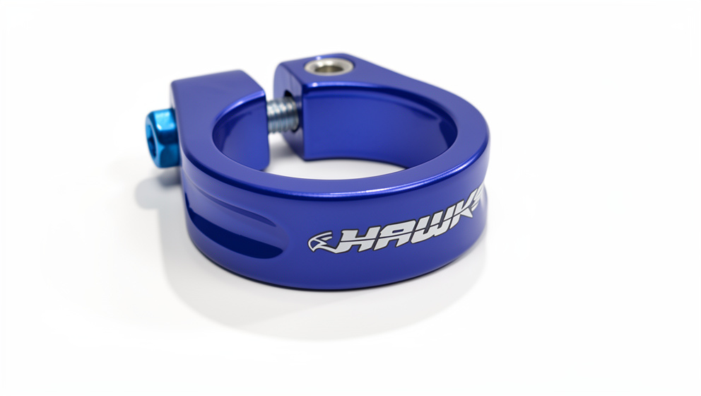 ABRAZADERA 31.8 HAWK CON TORNILLO AZUL
